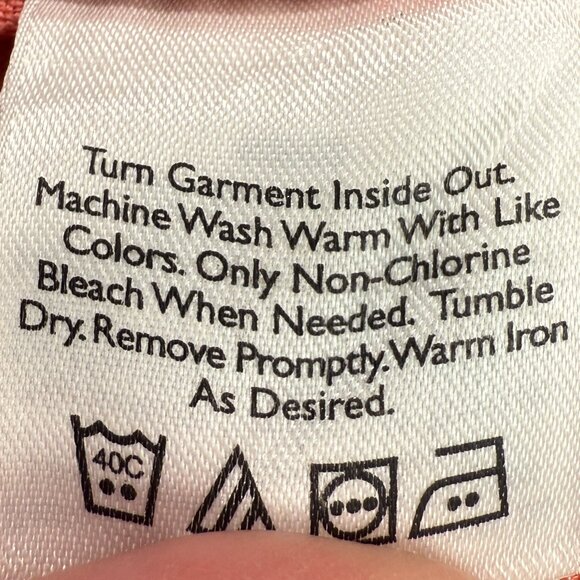 EDDIE BAUER Women's EUC 100% Linen Jacket Coral | Size M - Picture 7 of 9